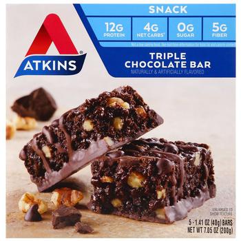 商品Atkins | Snack Bar Triple Chocolate,商家Walgreens,价格¥50图片