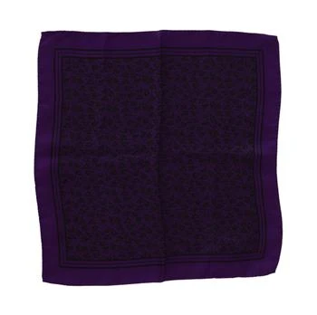Dolce & Gabbana | Dolce & Gabbana Purple Patterned Square Handkerchief Scarf,商家SEYMAYKA,价格¥1109
