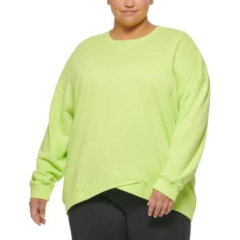 Calvin Klein | Calvin Klein Performance Womens Plus Terry Cozy Sweatshirt 5折起, 满$150享8.5折, 满折