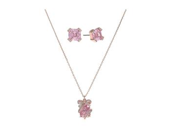 Kate Spade | Pavé Present Mini Pendant Necklace and Studs Earrings Set - Boxed商品图片,独家减免邮费