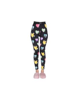 紧身裤男, MSGM | ''Heart'' Print Leggings商品图片 5.3折