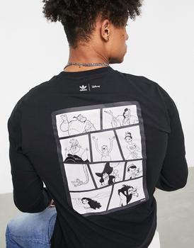 Adidas | adidas Originals Disney long sleeve t-shirt in black商品图片,额外9.5折, 额外九五折