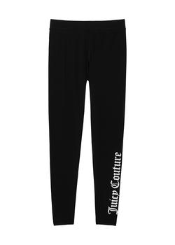 juicy couture价格, Juicy Couture | KIDS Black logo stretch-cotton leggings (9-16 years)商品图片 