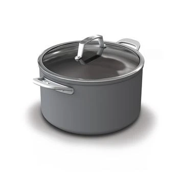 Ninja | NeverStick Premium Hard-Anodized 8-Quart Stock Pot with Glass Lid,商家Macy's,价格¥898