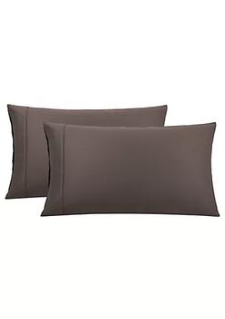 商品Pillowcases Set of 2, Super Soft Cotton Bed Pillow Covers with Zipper Closure, Hotel Bedroom Solid Pillow Sham,商家Belk,价格¥165图片