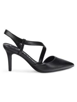 Calvin Klein | Greer Faux Leather Slingback Pumps商品图片,4折