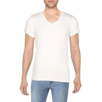 推荐Galaxy by Harvic Mens Slub V Neck T-Shirt商品