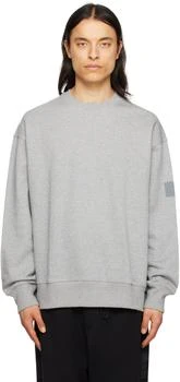 Y-3 | Gray Dropped Shoulder Sweatshirt 5.3折, 独家减免邮费
