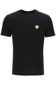 男士休闲范思哲t恤, Versace | Versace taylor fit t-shirt with medusa embroidery商品图片 6.3折