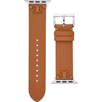 tory burch mcgraw, Tory Burch | Women's McGraw Luggage  Band For Apple Watch® Leather Strap 38mm/40mm商品图片 