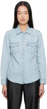Levi's | Blue Western Denim Shirt 4.2折