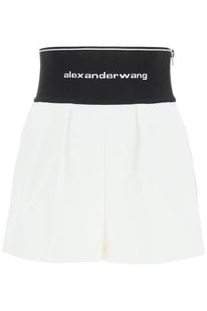Alexander Wang | Alexander Wang Elastic Logo Waistband Shorts商品图片,7.1折