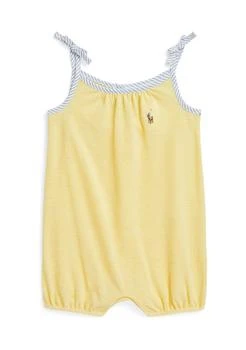 Ralph Lauren | Baby Girls Knit Oxford Bubble Shortall,商家Belk,价格¥152