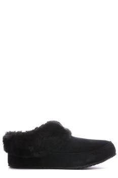 推荐Sorel Faux-Fur Trim Round-Toe Slippers商品