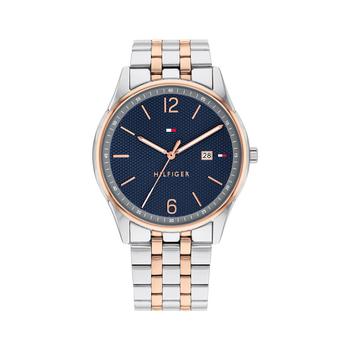 tommy hilfiger手表, Tommy Hilfiger | Men's Two-Tone Stainless Steel Bracelet Watch 42mm商品图片 8折×额外8.5折, 额外八五折