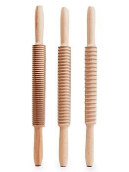商品Italian Beechwood Pasta Cutter Rolling Pins - Set of 3图片