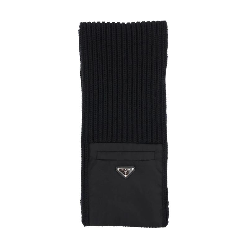 推荐PRADA  男士黑色羊毛围巾  UMS354-1WTO-F0002商品