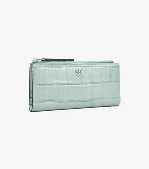 Tory Burch | Robinson Croc-Embossed Zip Slim Wallet,商家Tory Burch,价格¥1697