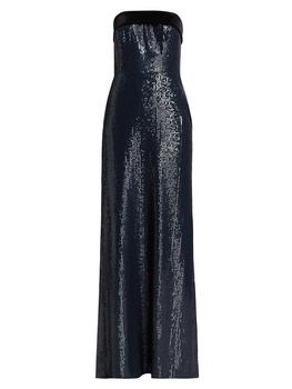 商品Monique Lhuillier | Reese Sequined Strapless Gown,商家Saks Fifth Avenue,价格¥4116图片