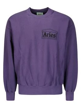 推荐Aries Temple Logo Printed Crewneck Sweatshirt商品