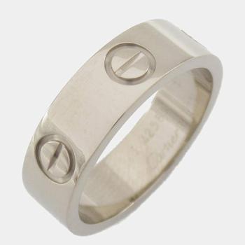 卡地亚戒指价格, [二手商品] Cartier | Cartier Love 18K White Gold Ring EU 51商品图片 9折