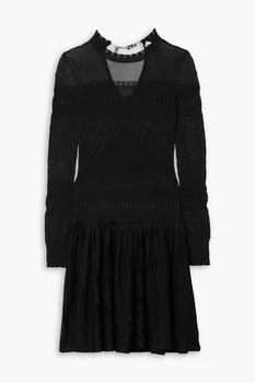 Paco Rabanne | Chain-embellished pointelle-knit mini dress,商家THE OUTNET US,价格¥1224