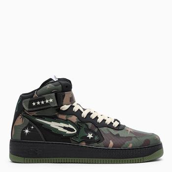 推荐Camouflage leather high-top sneakers商品