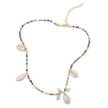 推荐Imitation Pearl and Shell Mix Color Necklace商品