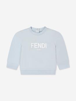 商品Fendi | Baby Logo Sweatshirt in Blue,商家Childsplay Clothing,价格¥1496图片