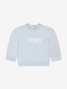 Fendi | Baby Logo Sweatshirt in Blue 额外8折, 额外八折