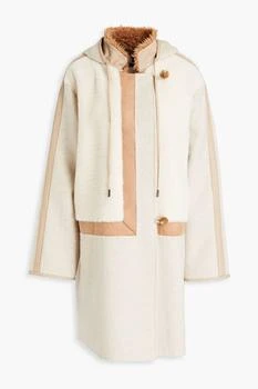 LUISA CERANO | Brushed mélange wool-blend felt hooded coat,商家THE OUTNET US,价格¥1431