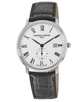 Frederique Constant | Frederique Constant Slimline White Dial Black Leather Men's Watch FC-245WR5S6DBR商品图片,3折