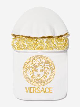 商品Versace | Baby Barocco Logo Nest in White,商家Childsplay Clothing,价格¥2868图片