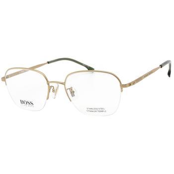 Hugo Boss Men's Eyeglasses - Clear Demo Lens Matte Gold Frame | BOSS 1346/F 0AOZ 00