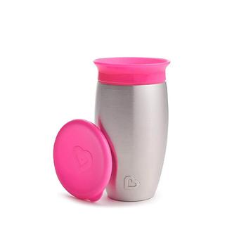 商品Munchkin | Miracle Stainless Steel 360 Sippy Cup, 10 oz, Pink,商家Macy's,价格¥179图片