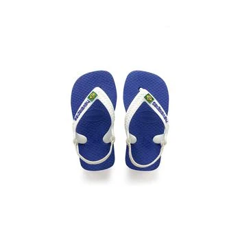 Havaianas | Brazil Logo Flip Flop Sandal (Toddler),商家Zappos,价格¥128