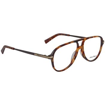 推荐Salvatore Ferragamo Dermo Aviator Mens Eyeglasses SF2855 214 57商品