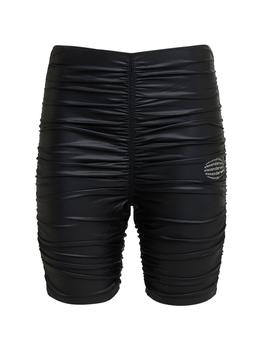 alexander wang短裤, Alexander Wang | High Waist Ruched Bike Shorts商品图片 5折