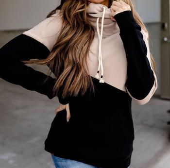Ampersand Ave | Weekend Plans Hoodie in Black And Tan商品图片,5.9折