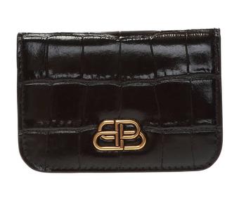 Balenciaga | Balenciaga Black Ladies BB Mini Wallet商品图片,6.2折