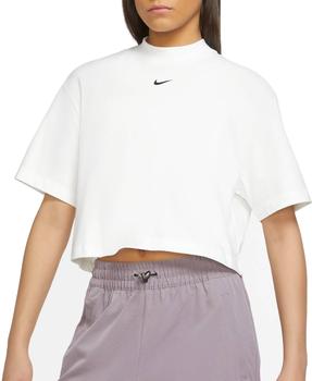 女士休闲essentials短袖, NIKE | Nike Women's Sportswear Essential Mock Neck Short Sleeve T-Shirt商品图片 
