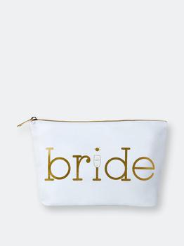 商品Bride Canvas Makeup Bag Champagne Logo图片