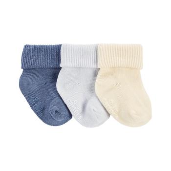 商品Carter's | Baby Boys Soft Cotton Ribbed Socks, Pack of 3,商家Macy's,价格¥65图片