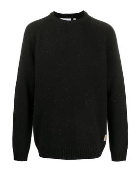 Carhartt | Black Lambswool And Cotton-blend Jumper商品图片,