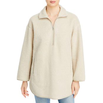 推荐Lafayette 148 New York Womens Wool Blend Split Hem Anorak Jacket商品