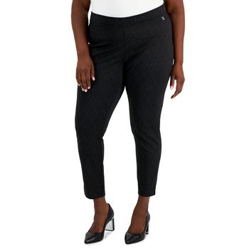 紧身裤男, Calvin Klein | Plus Size Herringbone-Pattern Leggings商品图片 