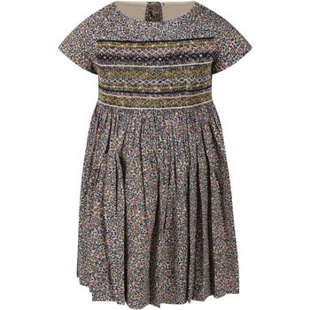 Bonpoint | Bonpoint Multicolor Dress For Girl With Flowers商品图片,