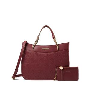 Anne Klein | Embossed Logo Satchel with Chain Swag商品图片,5.5折
