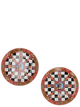 Dolce & Gabbana | Set Of 2 Porcelain Plates Multicolor,商家Wanan Luxury,价格¥2695