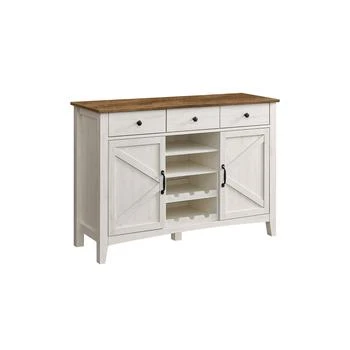 BreeBe | Farmhouse Buffet Cabinet with Detachable Wine Rack,商家Premium Outlets,价格¥1567